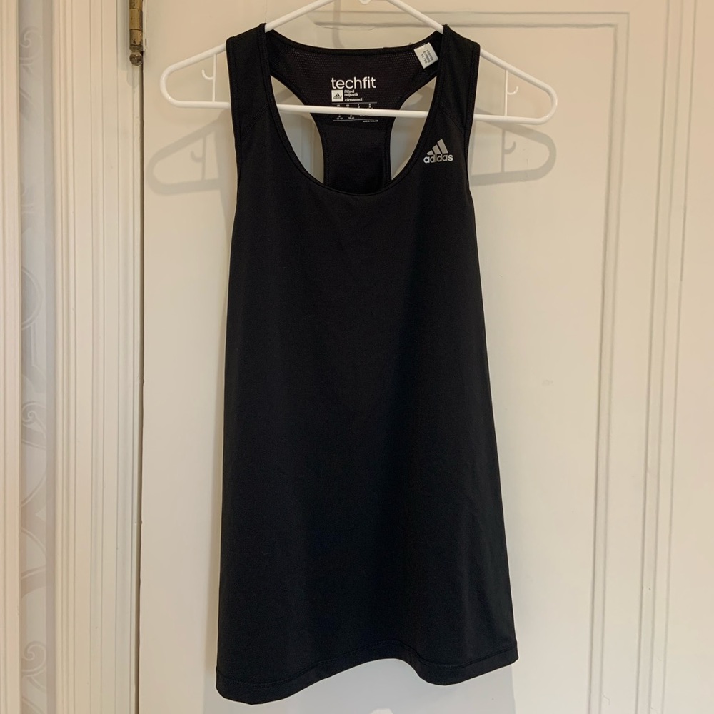 Adidas black workout tank top